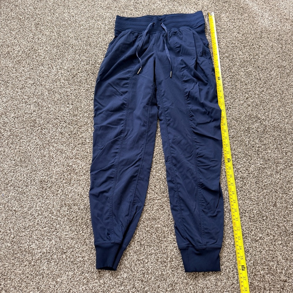 Lululemon Dance Studio Mid Rise Jogger Pants Womens Size 4 Navy Blue Drawstring